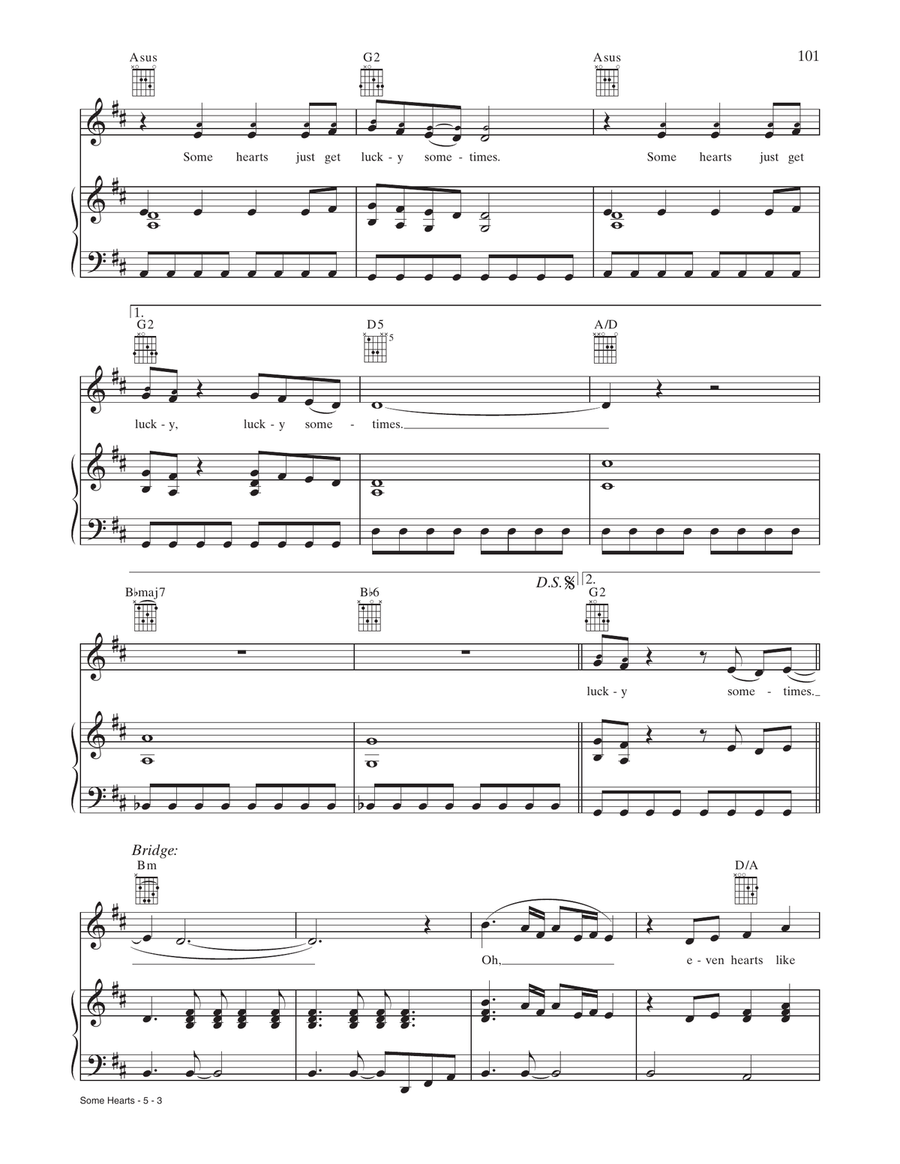 Some Hearts Some Hearts Piano, Vocal, Guitar scores gallery preview page 3