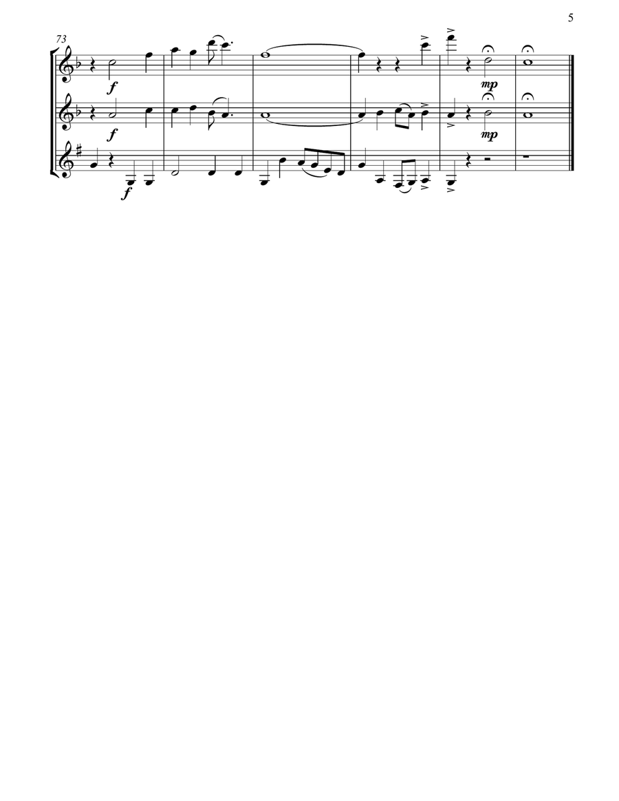 What a Friend We Have in Jesus Woodwind Trio scores gallery preview page 6