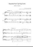 Appalachian Spring Suite for Two Pianos