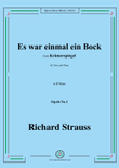 Richard Strauss-Es war einmal ein Bock,in B Major,Op.66 No.1 mini preview