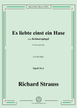 Richard Strauss-Es liebte einst ein Hase,in G flat Major,Op.66 No.3 mini preview