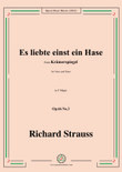 Richard Strauss-Es liebte einst ein Hase,in F Major,Op.66 No.3 mini preview