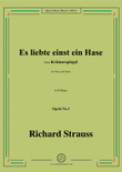 Richard Strauss-Es liebte einst ein Hase,in D Major,Op.66 No.3 mini preview