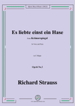 Richard Strauss-Es liebte einst ein Hase,in C Major,Op.66 No.3 mini preview