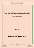 Richard Strauss-Hast du ein Tongedicht vollbracht,in F sharp Major,Op.66 No.5 mini preview
