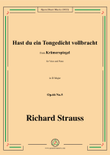 Richard Strauss-Hast du ein Tongedicht vollbracht,in D Major,Op.66 No.5 mini preview