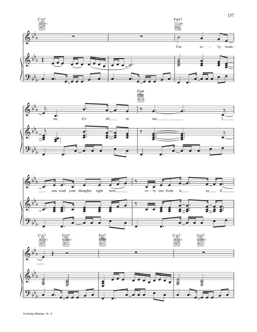 I'm Every Woman I'm Every Woman Piano, Vocal, Guitar scores gallery preview page 4