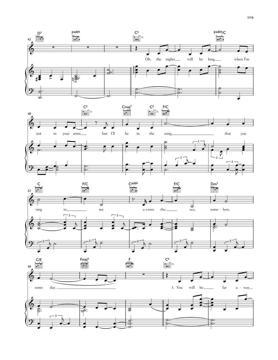 Send Me A Song Piano, Vocal, Guitar scores gallery preview page 3