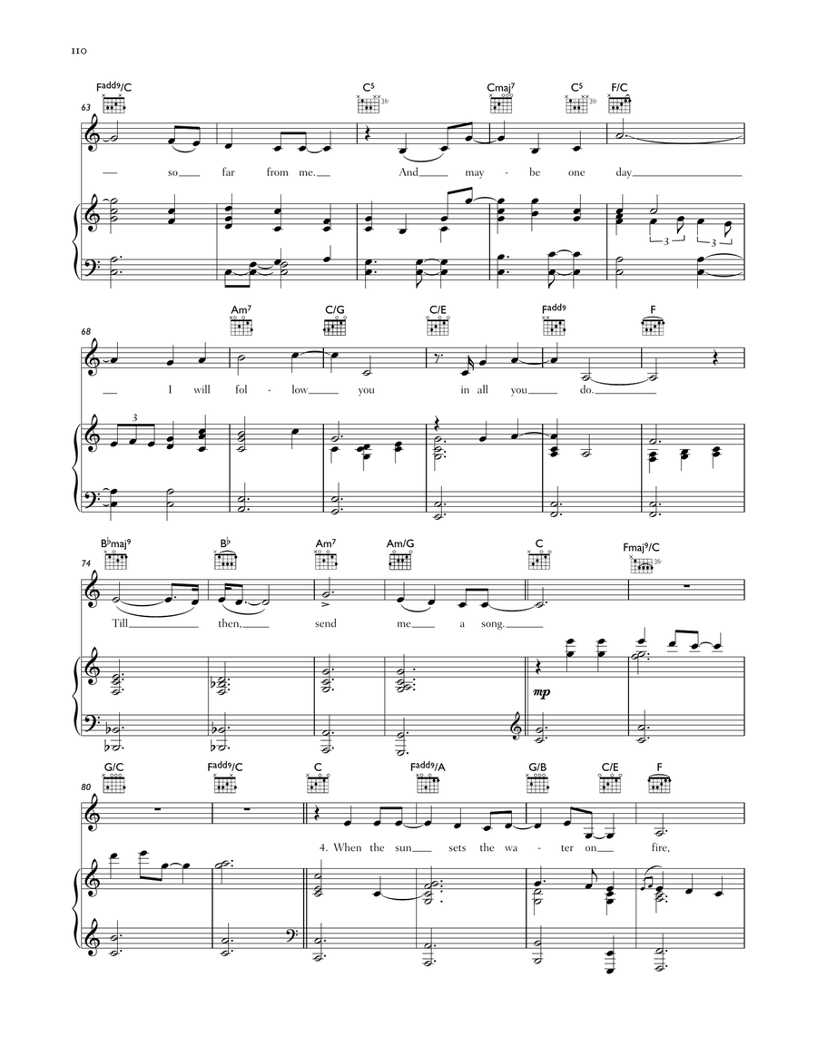 Send Me A Song Piano, Vocal, Guitar scores gallery preview page 4