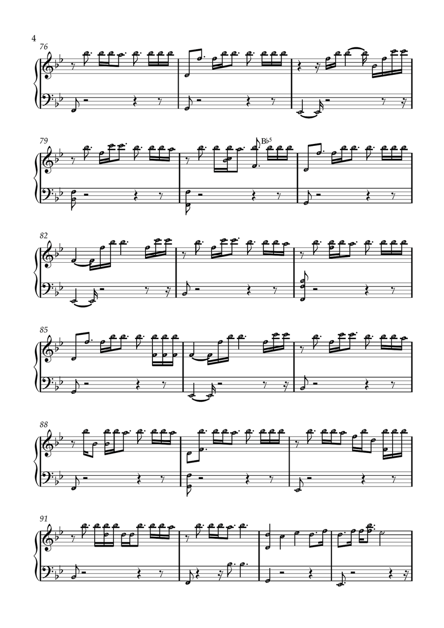 The Blessing The Blessing Easy Piano scores gallery preview page 4