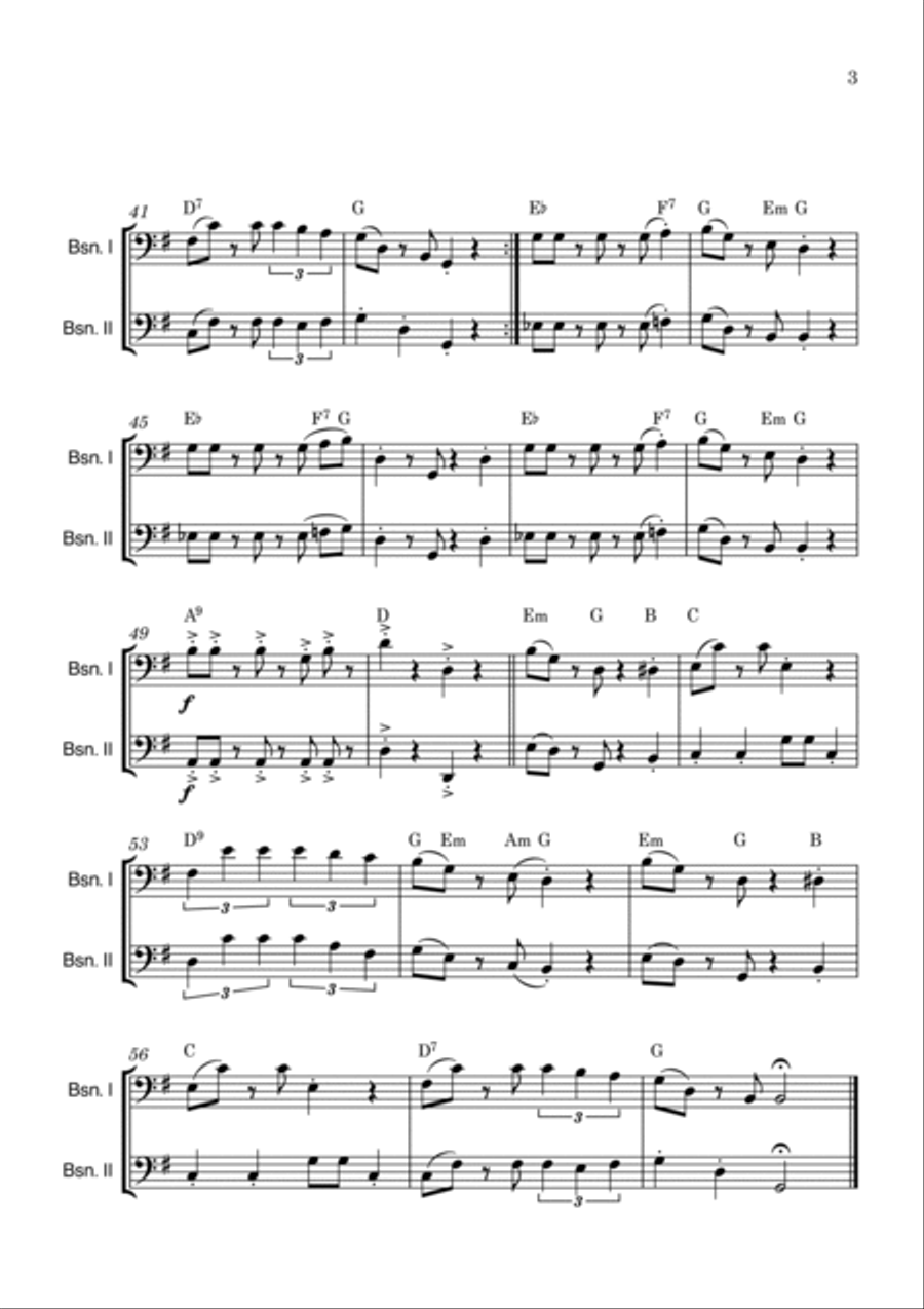 Super Mario Bros Theme Woodwind Duet scores gallery preview page 3