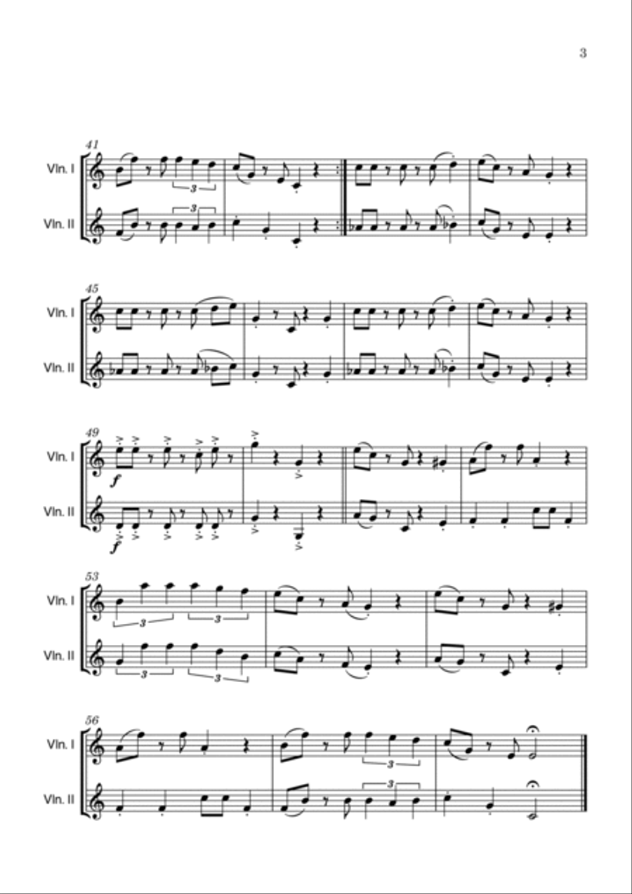 Super Mario Bros Theme String Duet scores gallery preview page 3