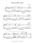 Happy Birthday for Intermediate Piano (Romantic/Dreamy) / Beginner Piano / Sight Reading (April)