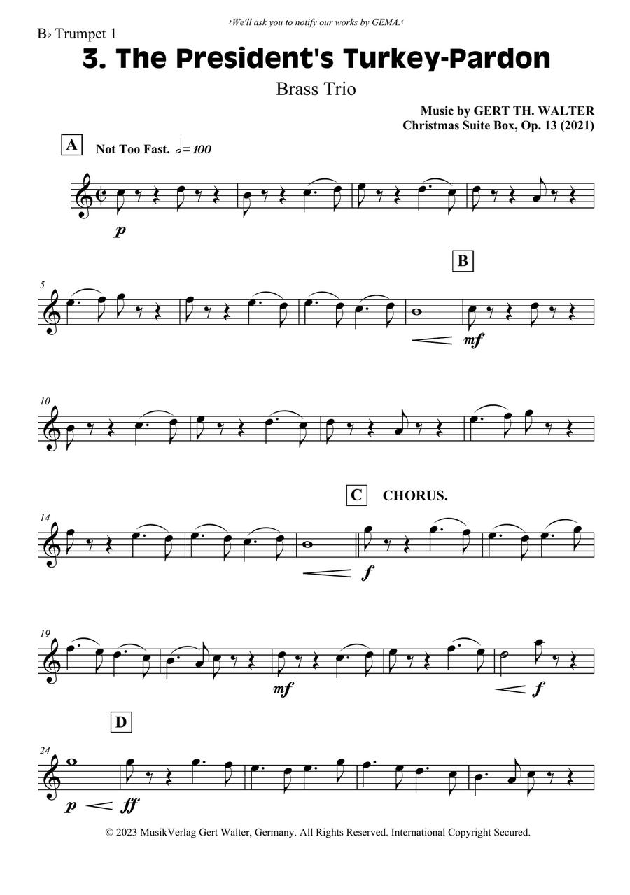 The President's Turkey-Pardon Brass Trio scores gallery preview page 4