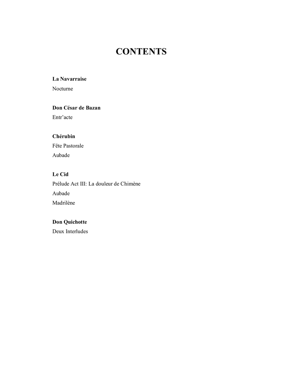 Jules Massenet MEMORIES OF SPAIN music from his operas - Lever Harp Celtic Harp scores gallery preview page 6