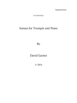 Sonata for Trumpet and Piano