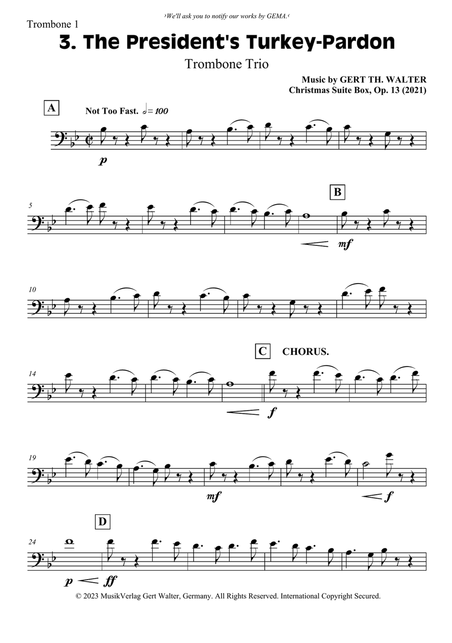 The President's Turkey-Pardon Trombone Trio scores gallery preview page 4