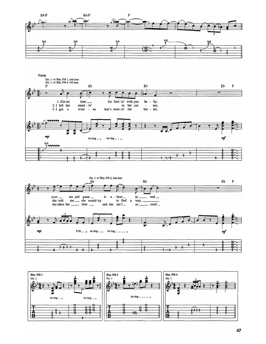 Mother's Daughter Mother's Daughter Guitar Tablature scores gallery preview page 2