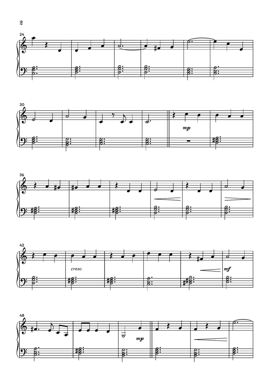 Blue Danube Waltz Easy Piano scores gallery preview page 2