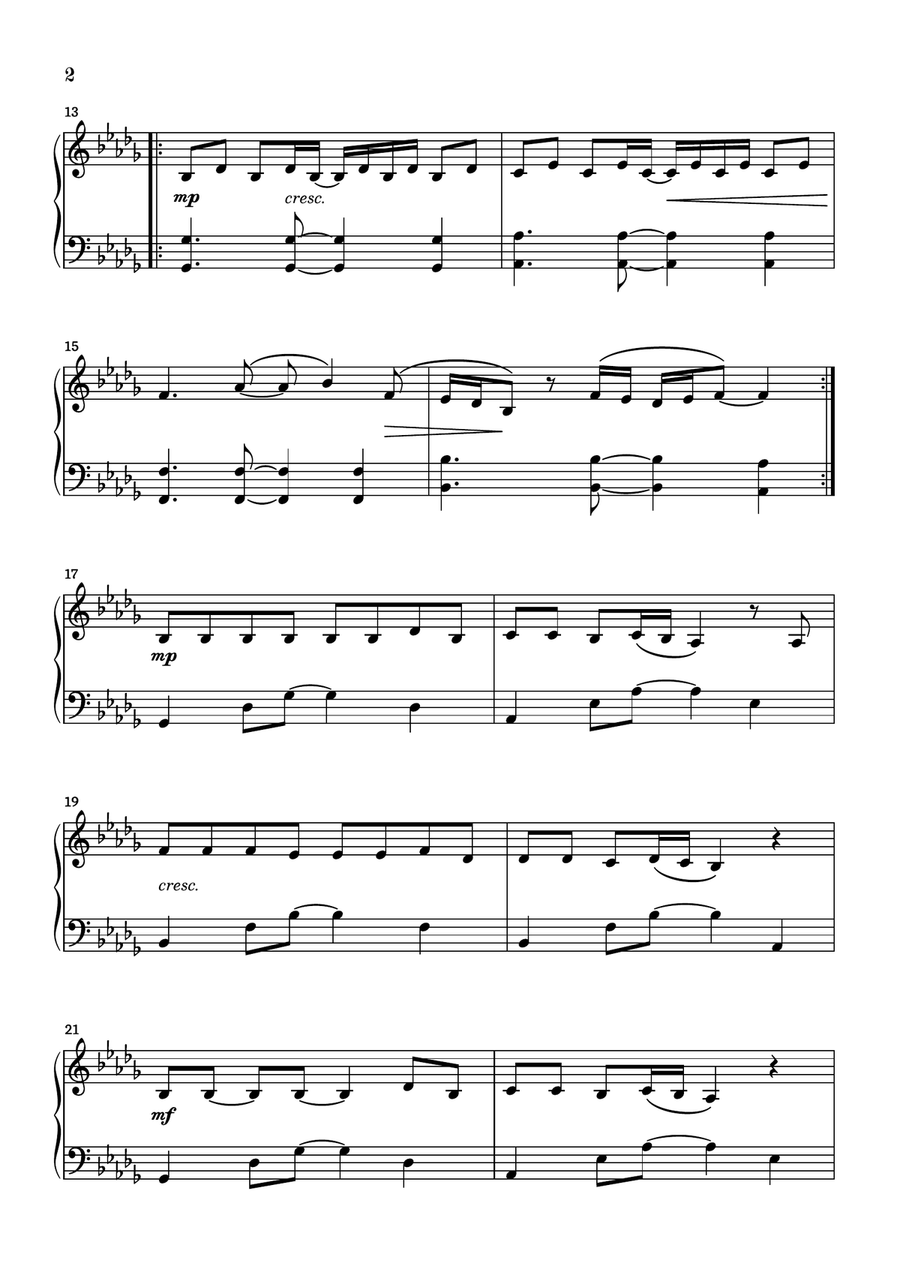 Peaches Piano Solo scores gallery preview page 2