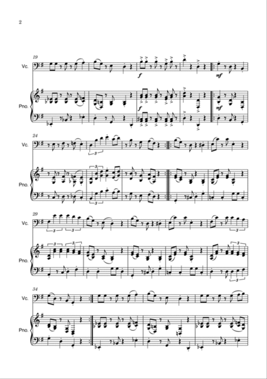 Super Mario Bros Theme Piano scores gallery preview page 2