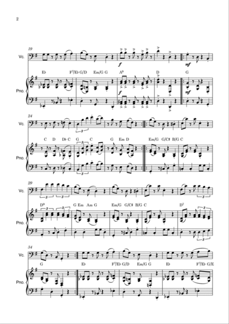 Super Mario Bros Theme Piano scores gallery preview page 2