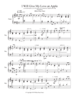 I Will Give My Love an Apple (piano solo)