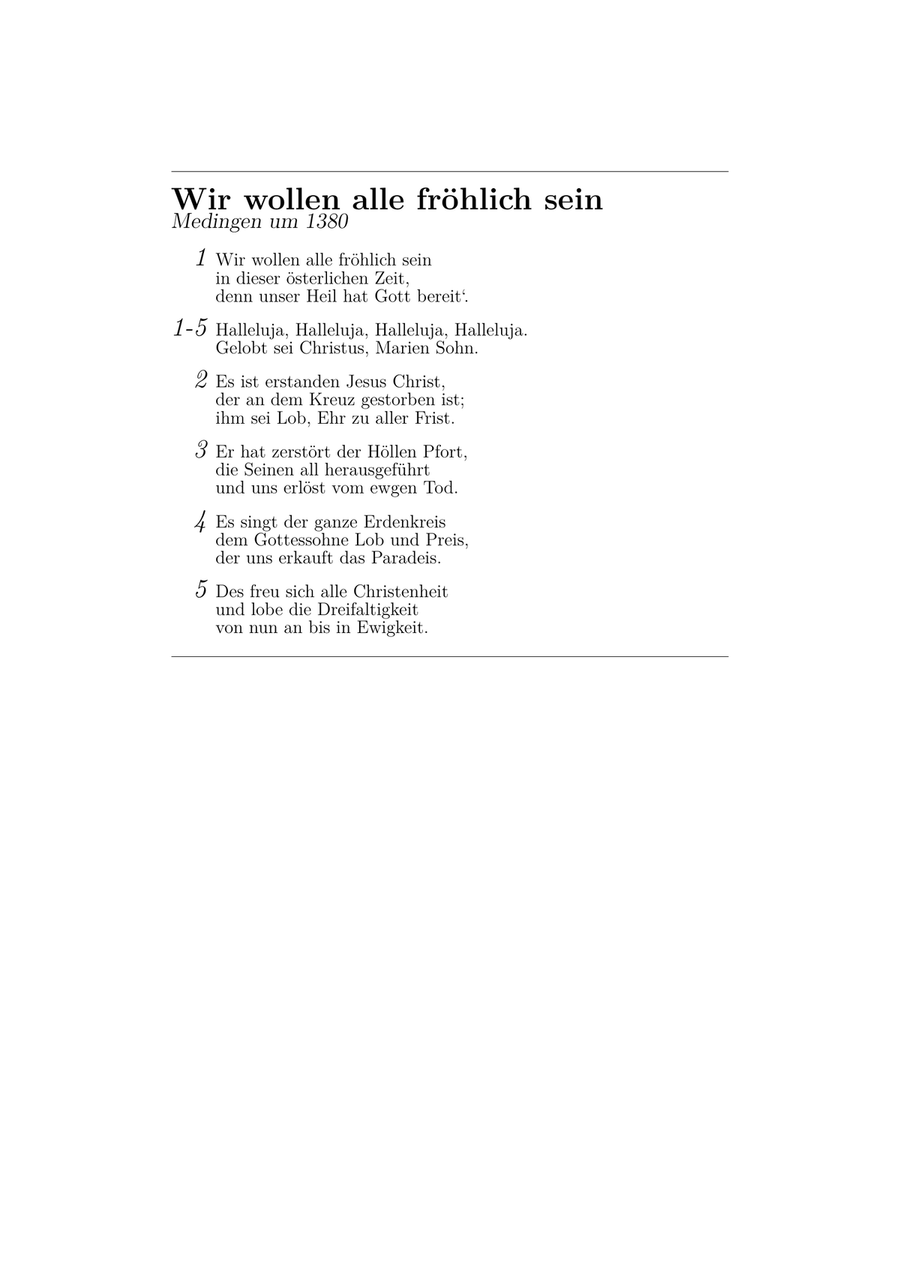 Wir wollen alle fröhlich sein (Gotteslob 326) Piano Solo scores gallery preview page 5