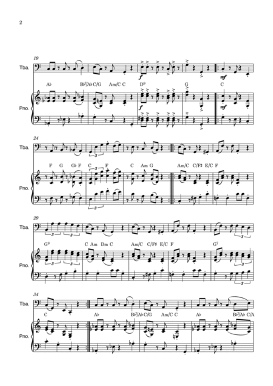 Super Mario Bros Theme Piano scores gallery preview page 2