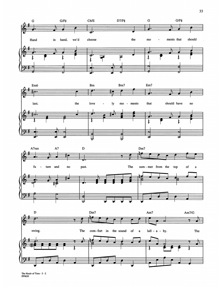 Hands Of Time Piano, Vocal, Guitar scores gallery preview page 2
