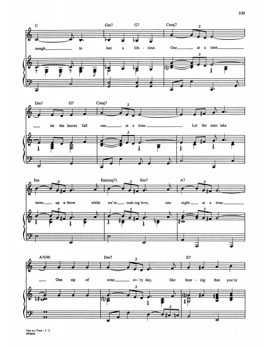 One At A Time Piano, Vocal, Guitar scores gallery preview page 2