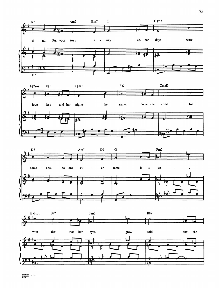 Martina (Les Enfants Qui Pleurent) Piano, Vocal, Guitar scores gallery preview page 2