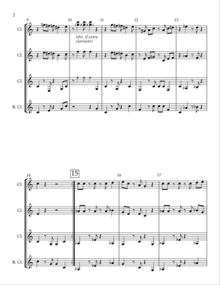 Super Mario Bros Theme Woodwind Trio scores gallery preview page 2
