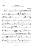 Panache for Cello Quartet String Quartet scores gallery preview page 4