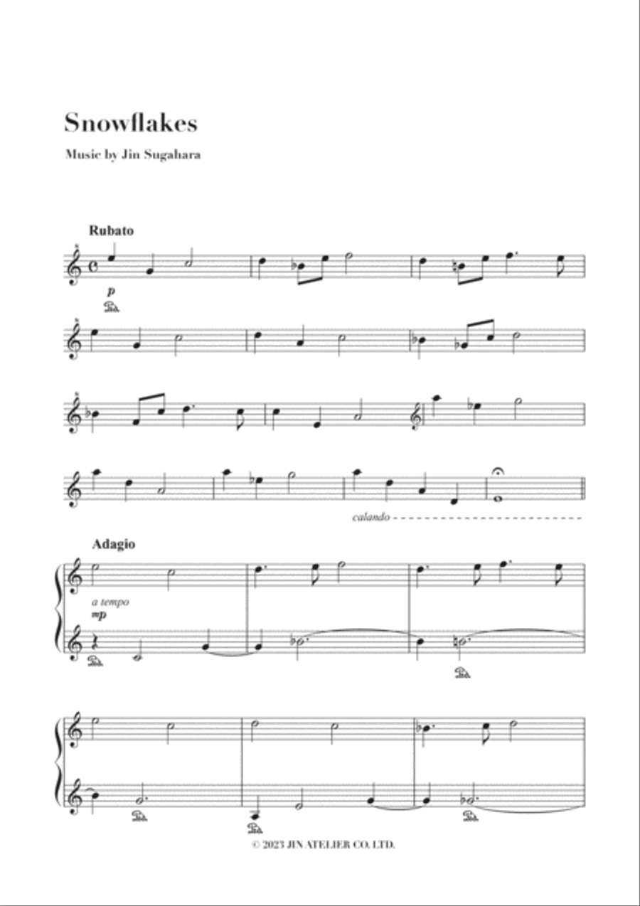 Complete Works for Piano by Jin Sugahara 202304 Easy Piano scores gallery preview page 6