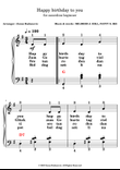 Happy birthday to you - for accordion beginner
