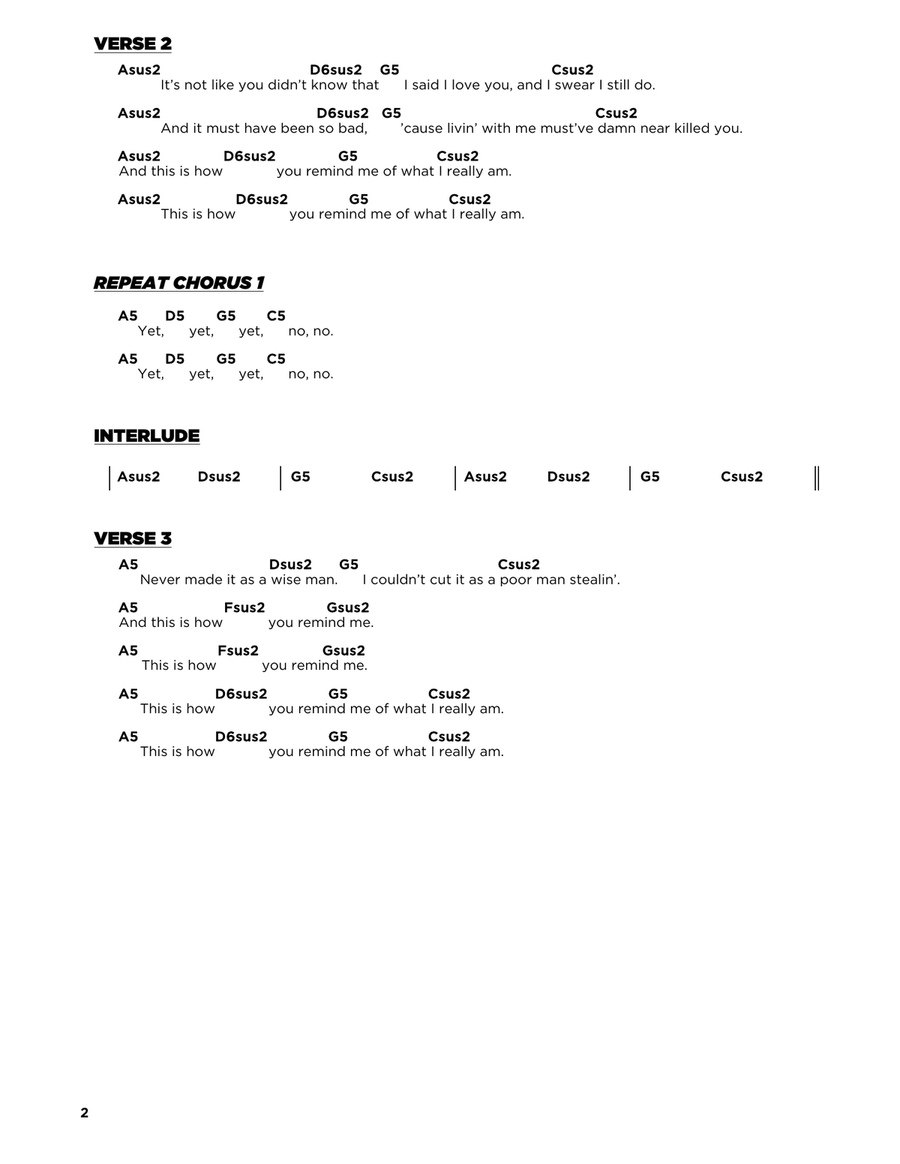 How You Remind Me How You Remind Me Acoustic Guitar scores gallery preview page 2