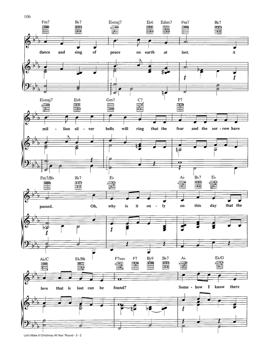 Let's Make It Christmas All Year 'Round Piano, Vocal, Guitar scores gallery preview page 2