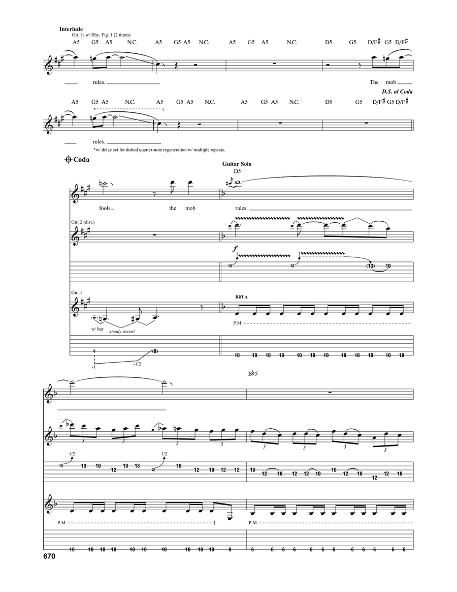 The Mob Rules The Mob Rules Acoustic Guitar scores gallery preview page 3
