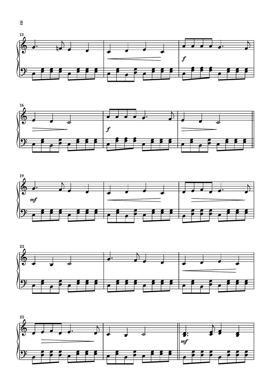 Deck the Halls Piano Solo scores gallery preview page 2