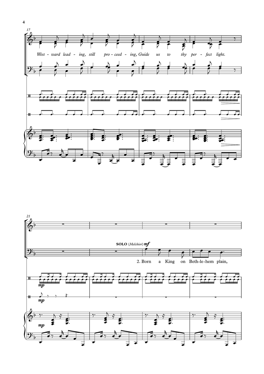 We three kings We three kings 4-Part scores gallery preview page 4