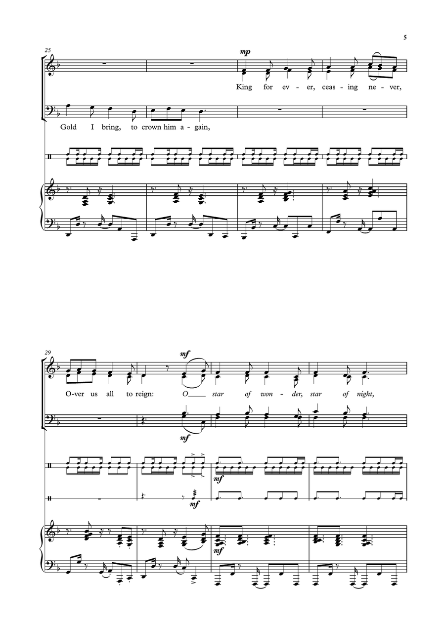 We three kings We three kings 4-Part scores gallery preview page 5