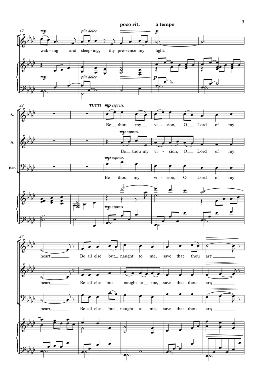 Be thou my vision Be thou my vision Choir scores gallery preview page 4