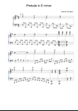 Prelude in E minor