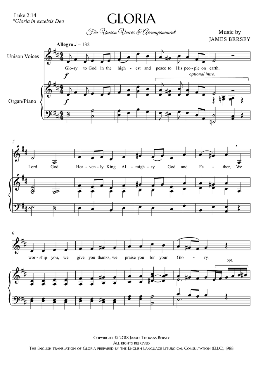 Gloria (in D) Gloria (in D) Choir scores gallery preview page 4
