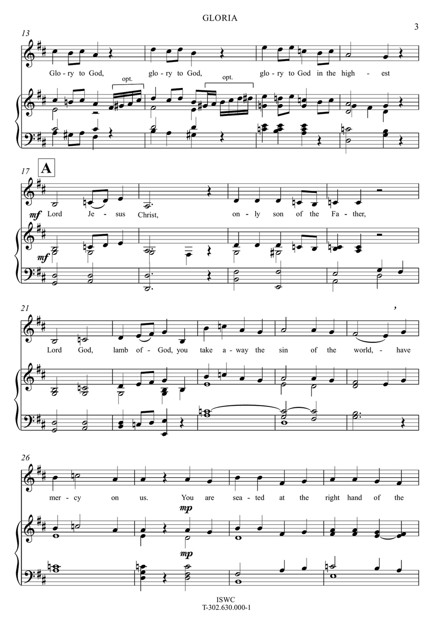 Gloria (in D) Gloria (in D) Choir scores gallery preview page 5