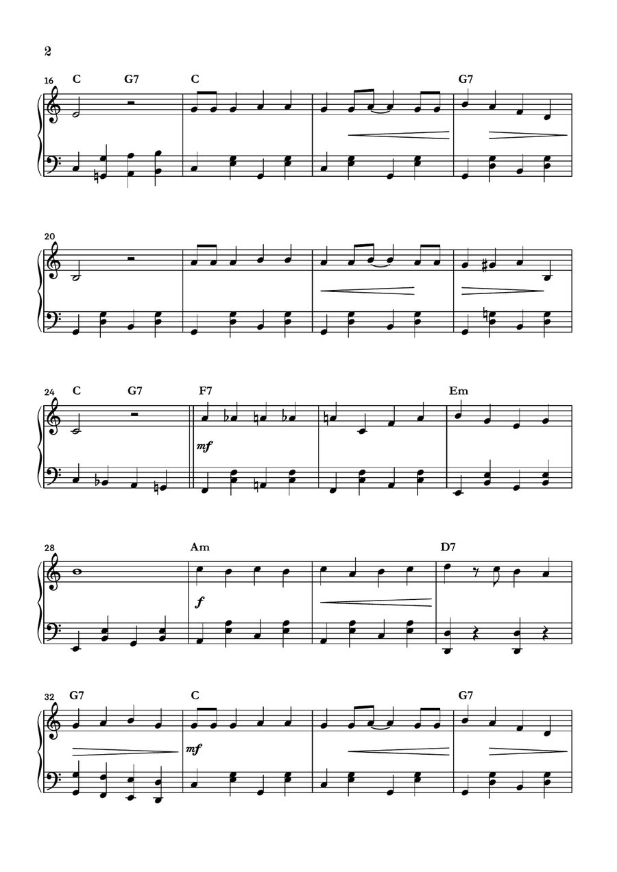 Rockin' Around The Christmas Tree Piano Solo scores gallery preview page 2