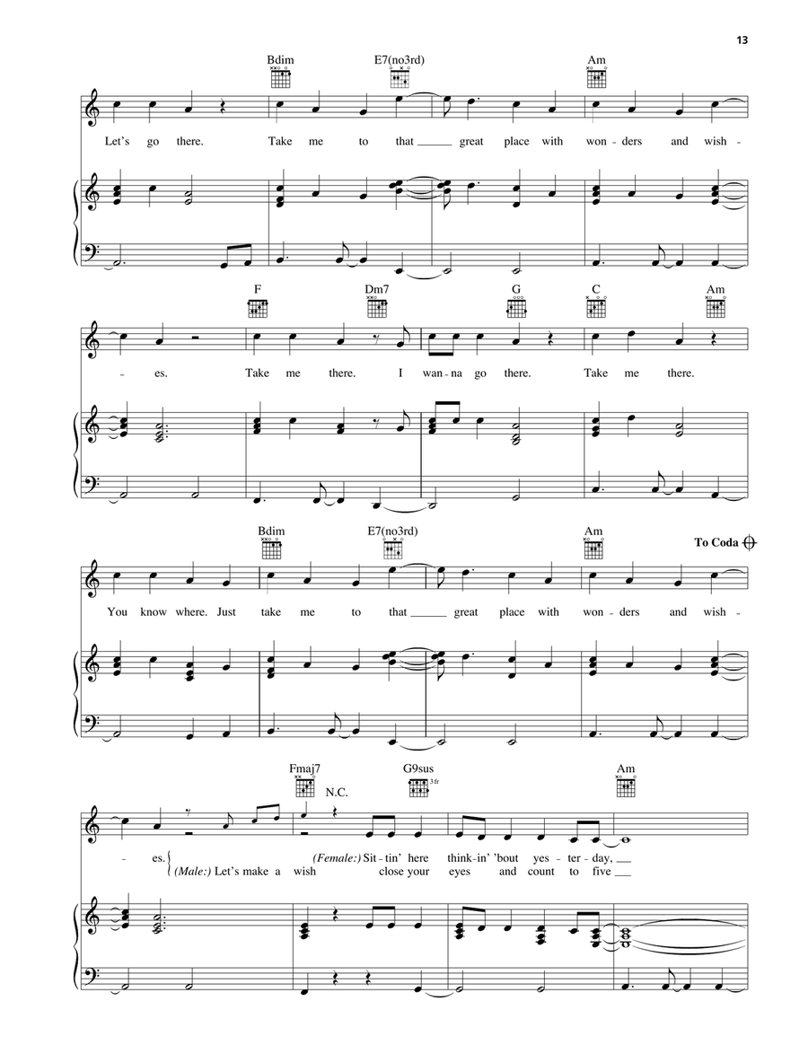 Take Me There (from The Rugrats Movie) Piano, Vocal, Guitar scores gallery preview page 2