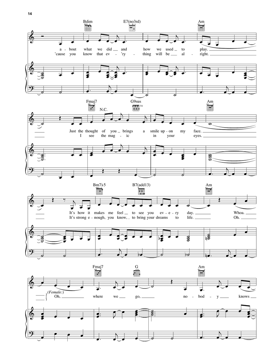 Take Me There (from The Rugrats Movie) Piano, Vocal, Guitar scores gallery preview page 3