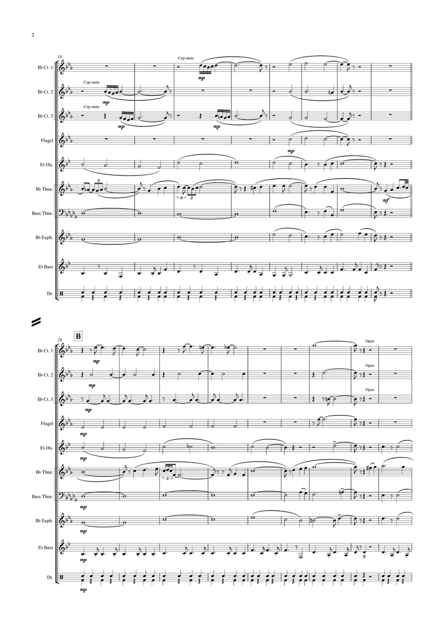 I Left My Heart In San Francisco Brass Ensemble scores gallery preview page 2